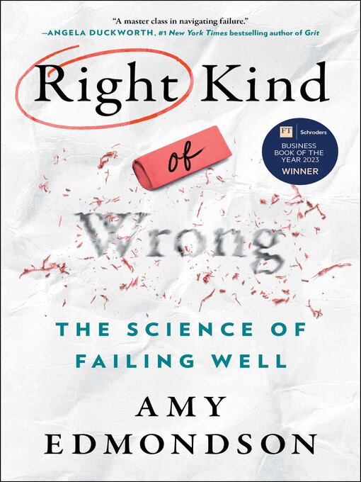 Title details for Right Kind of Wrong by Amy C. Edmondson - Wait list